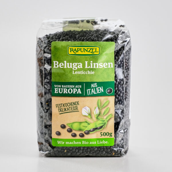 Beluga läätsed 500g Rapunzel